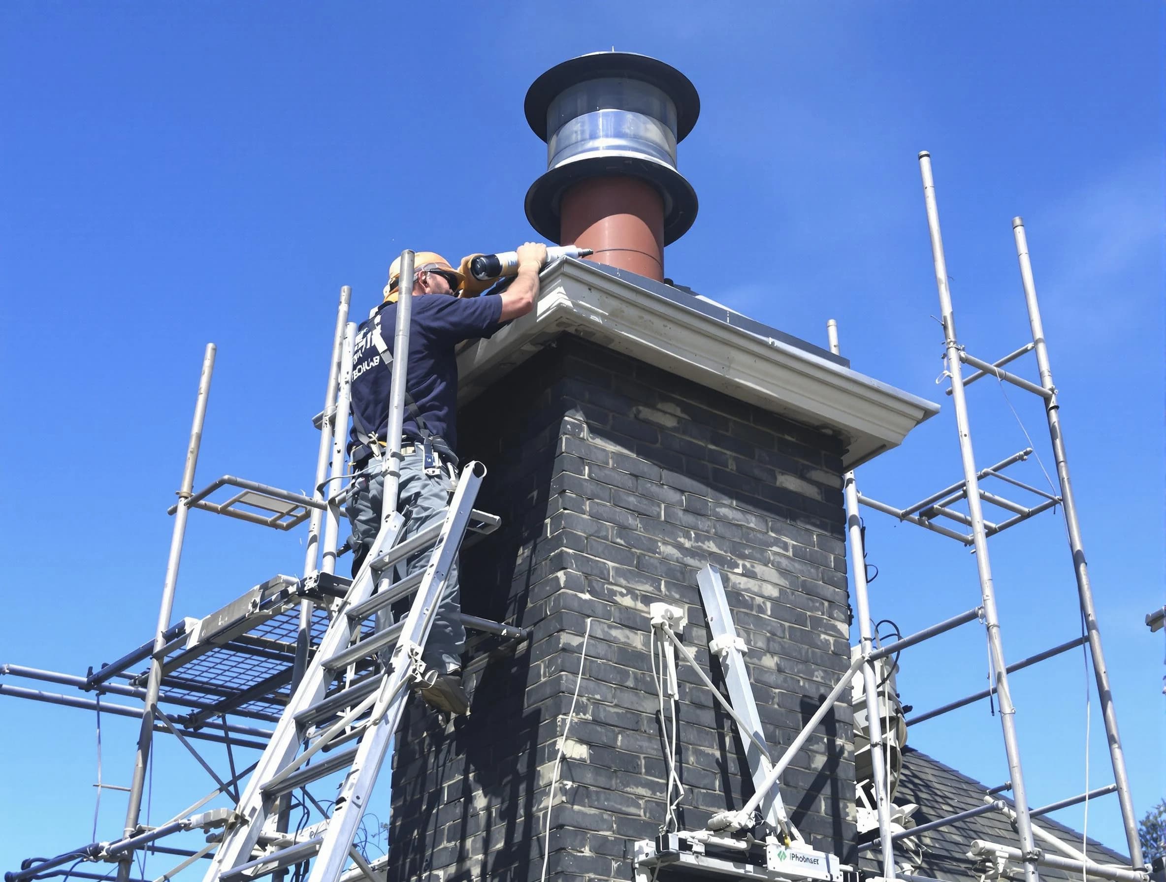 Sturdy chimney crown finished by Vinings Chimney Sweep in Vinings, GA