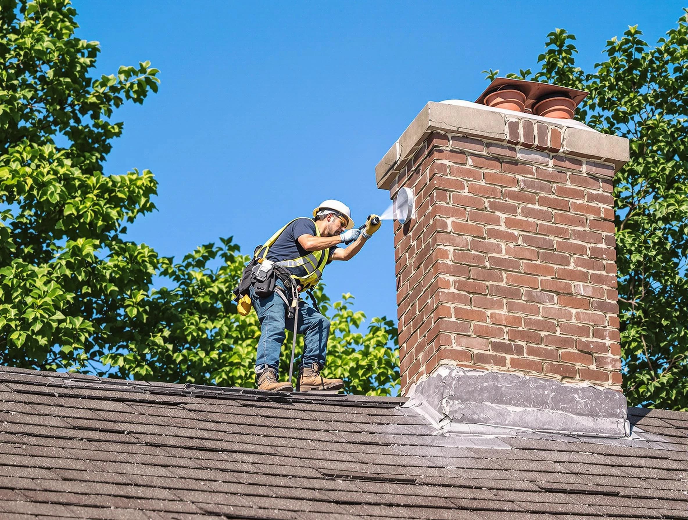Vinings Chimney Sweep performing an inspection with advanced tools in Vinings, GA
