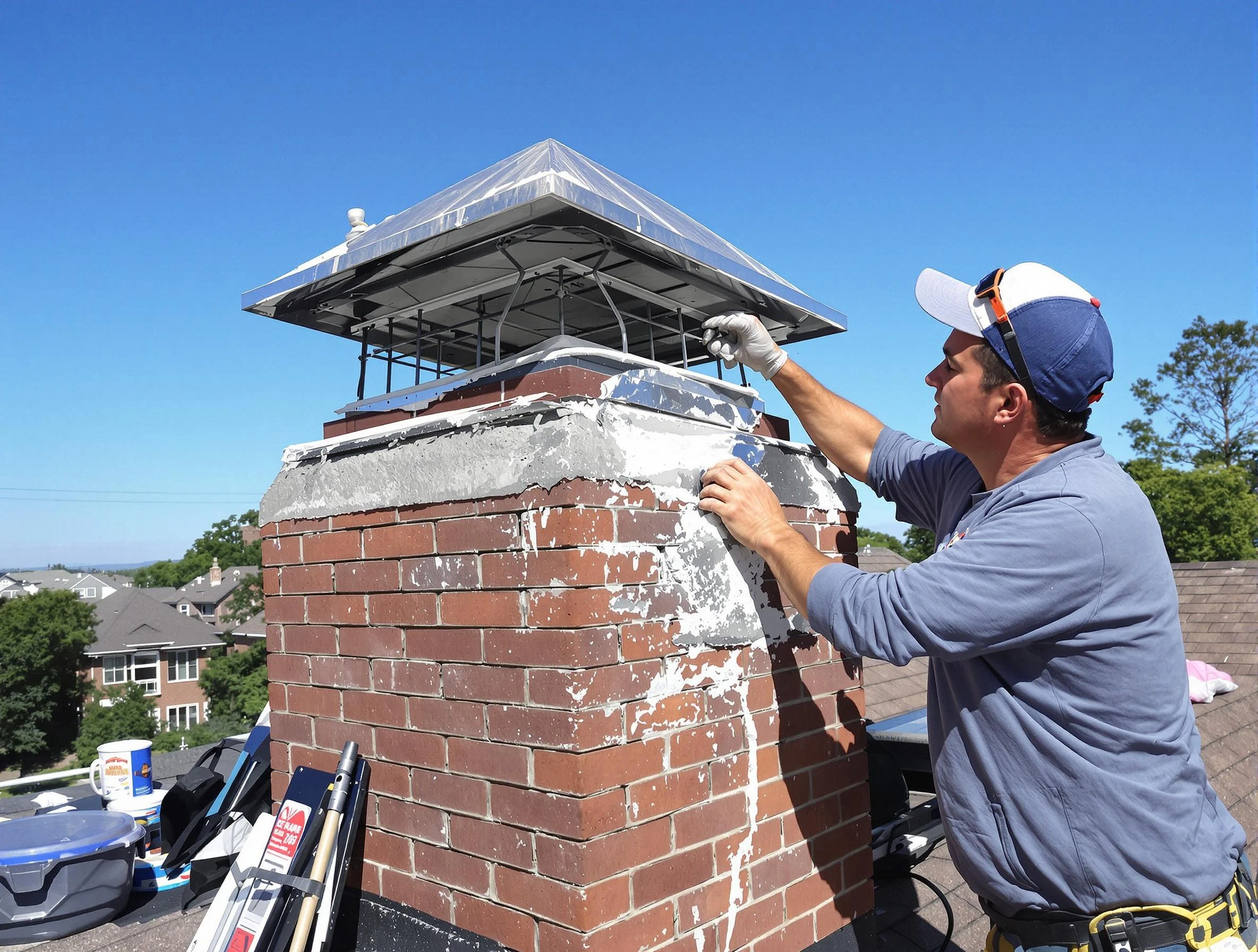 Chimney Crown Services service in Vinings, GA