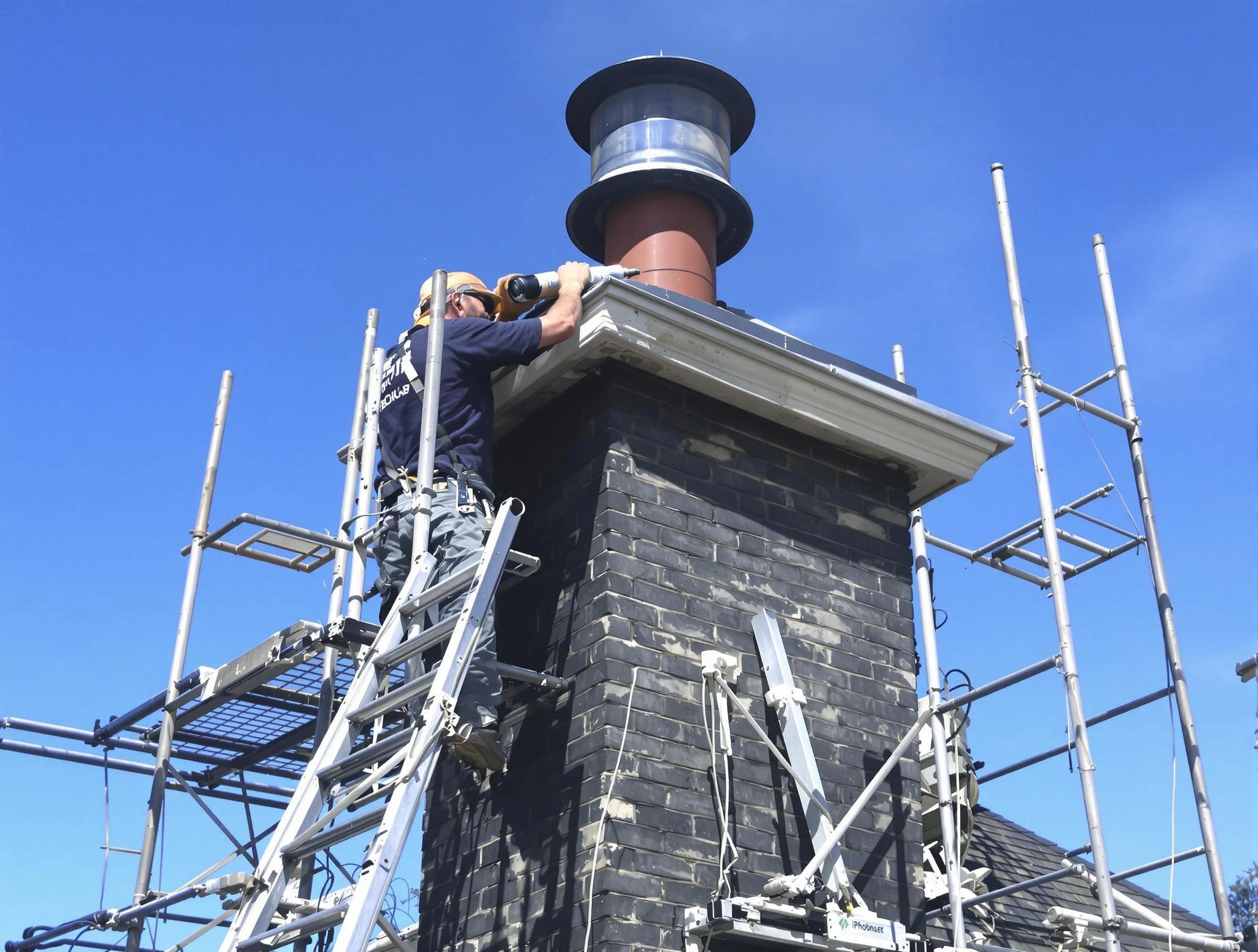 Sturdy chimney crown finished by Vinings Chimney Sweep in Vinings, GA