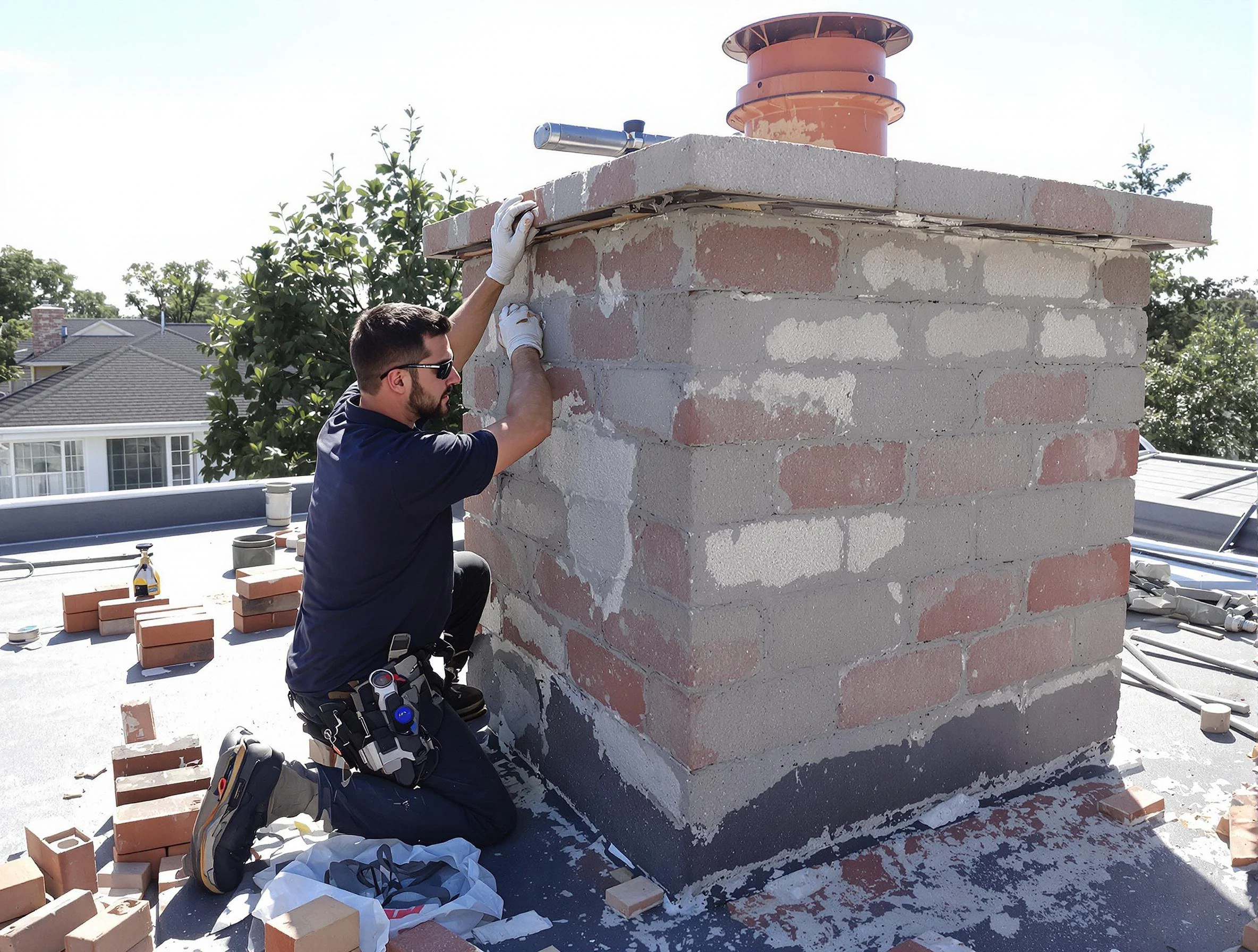 Advanced chimney repair process by Vinings Chimney Sweep in Vinings, GA