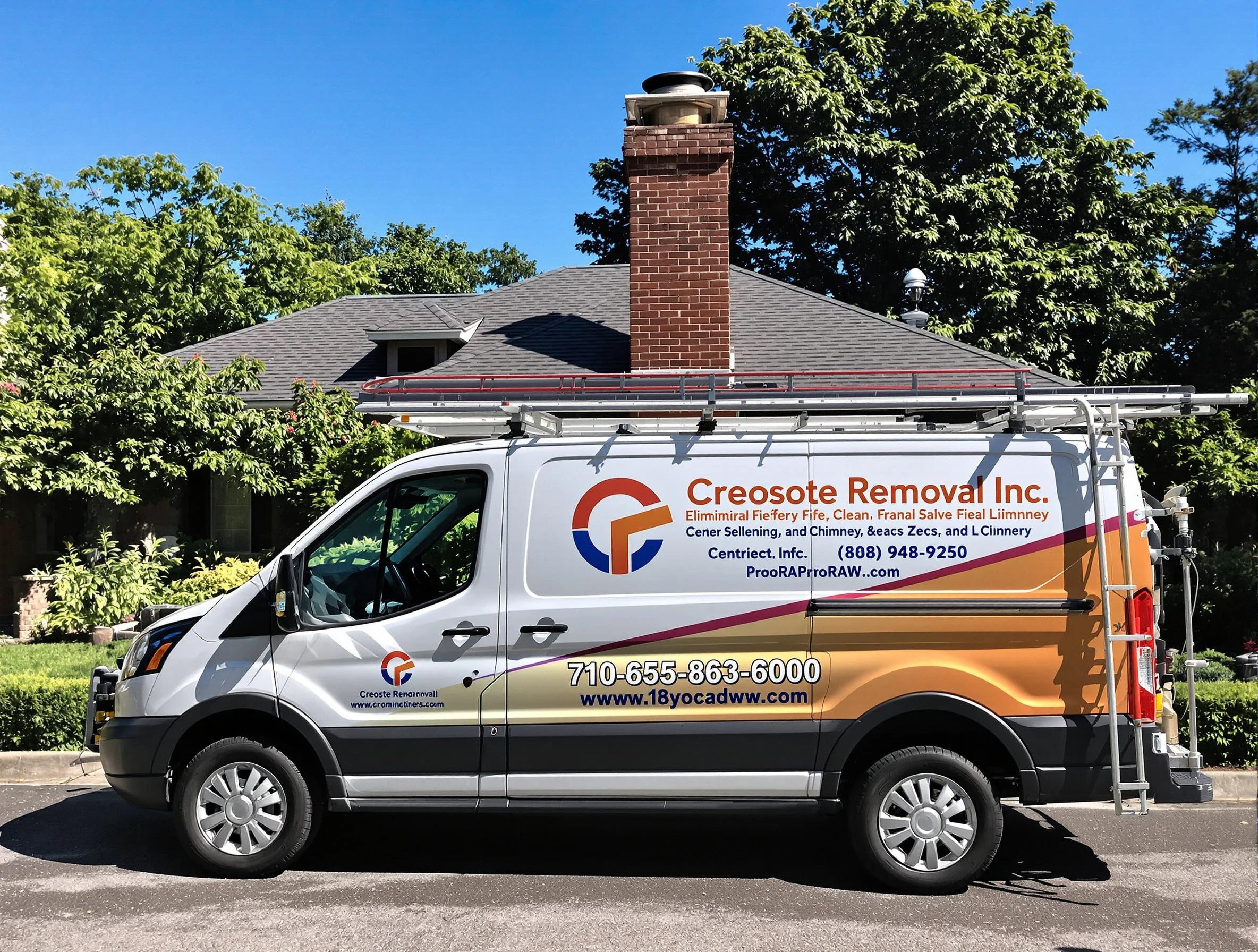 Vinings Chimney Sweep technician removing creosote safely in Vinings, GA